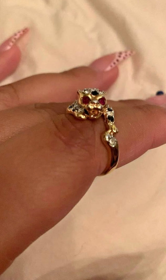 Vintage Swarovski Gold Plated Ring